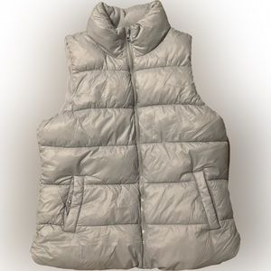 Old Navy womens baby-blue puffer vest